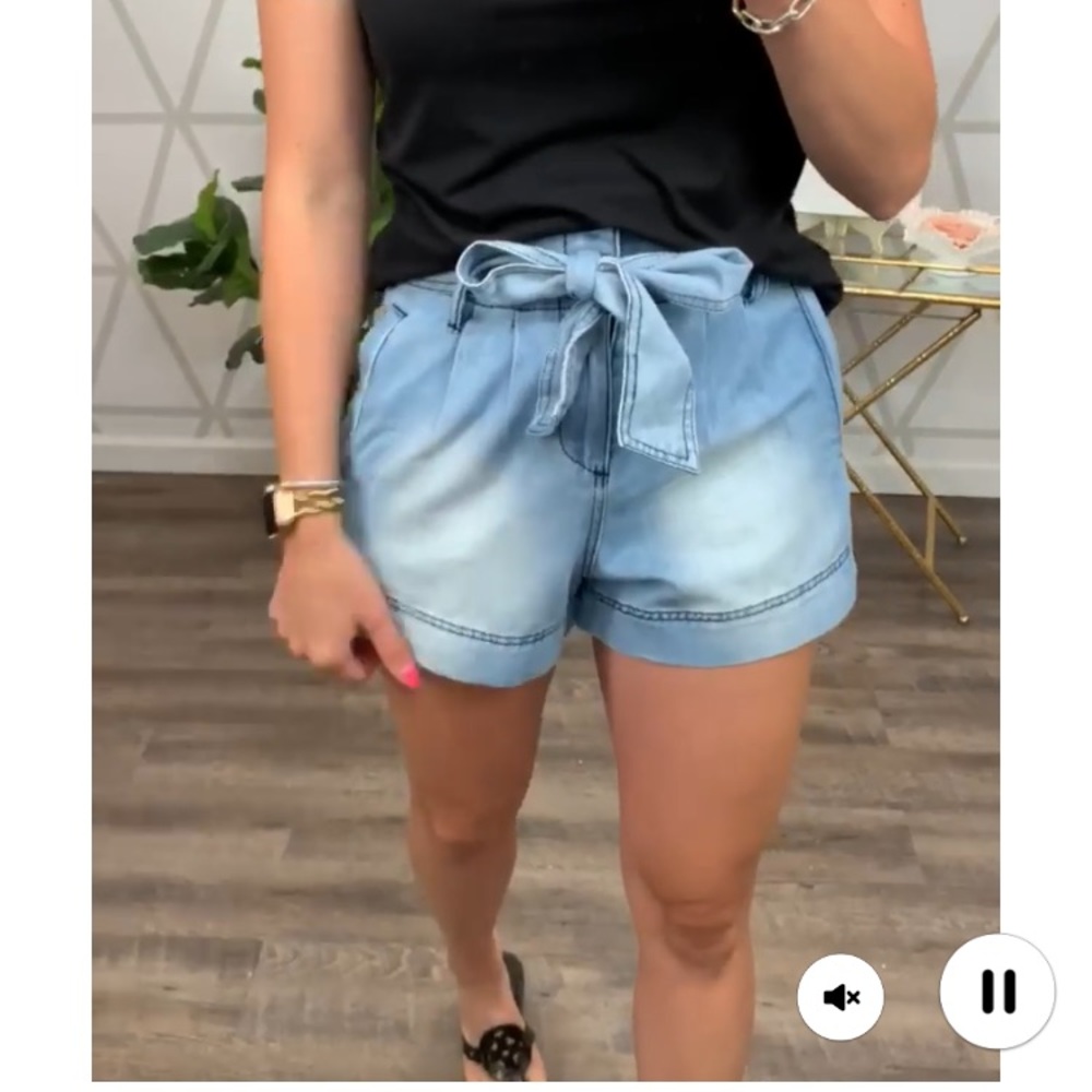 Denim shorts